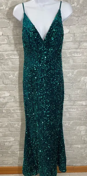 Baltic Born Valdez Sequin Maxi Dress in Topaz thumbnail 1