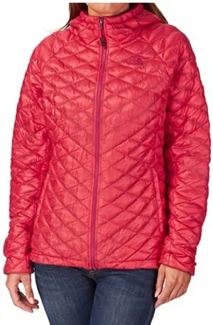 NORTH FACE Coral Quilted Down Nylon Jacket Thermoball Full Zip Size Larhe thumbnail 1