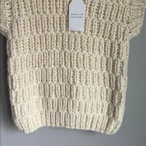 NEW Anthropologie English Factory Chunky Sweater Vest Small thumbnail 6