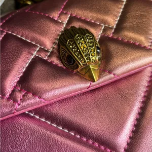 Authentic KURT GEIGER LONDON Quilted 2 tone leather convertible Crosby/shoulder thumbnail 3