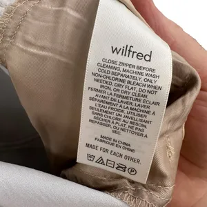 Aritzia Wilfred The Melina Pants Vegan Leather‎ Cropped Beige Size 10 thumbnail 7
