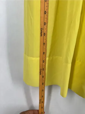 Miss Circle Paradise High Slit Yellow Chiffon Maxi Dress XS thumbnail 15