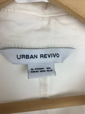 Urban Revivo White Sleeveless Drop Waist Snap Front Belted Mini Dress XL thumbnail 4