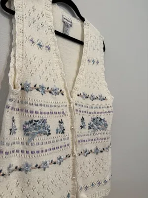 Vintage Granny Sweater Vest thumbnail 2