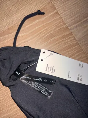 Urban Outfitters brand new black bikini halter top small with tags thumbnail 3
