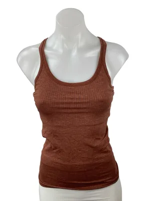 Lululemon Brown Sleeveless Scoop Neck Yoga Athletic Activewear Cami Tank Top 4 thumbnail 1