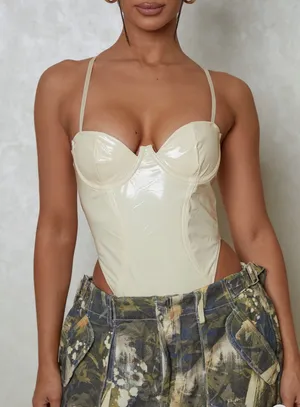 Mars The Label Leather Bodysuit Size 4 thumbnail 1