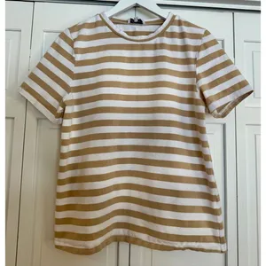 Sabo Skirt beige and white cotton tshirt size small thumbnail 3