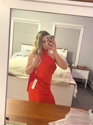 Red maxi dress thumbnail 3