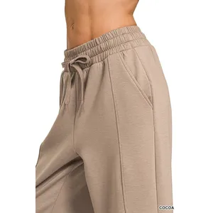 Zenana‎ Scuba 3/4 Sleeve Pullover & Pants Set - Large thumbnail 3