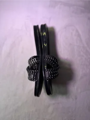 Vince Camuto Black Braided Stud Slide Sandals thumbnail 5