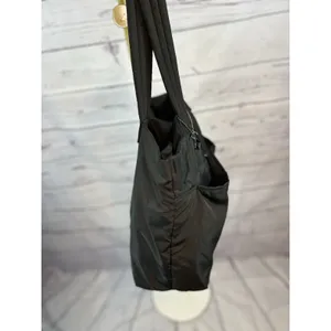 Fabletics Black Lightweight Gym Tote Bag Travel Carryall Shoulder Bag OS thumbnail 2