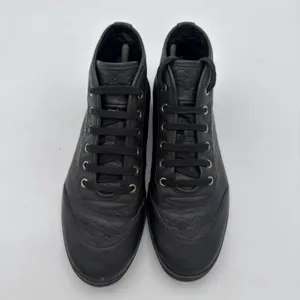 Gucci GG Guccissima Women's Leather High Top Sneakers Black Casual 38.5 8.5 thumbnail 2