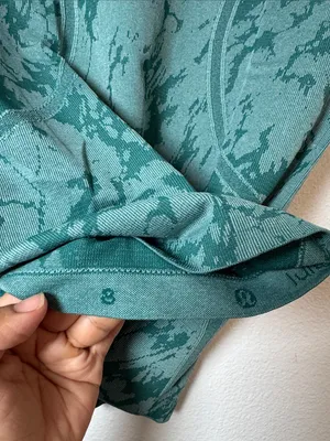 Lululemon Swiftly Tech short sleeve crew Heather Forage Teal size 8 thumbnail 3