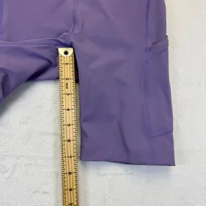 Outdoor Voices Zoom 8"‎ Biker Shorts Maypop Purple High Rise Pockets XS NEW READ thumbnail 6