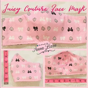 😷Handmade LIMITED Juicy Couture Face Mask thumbnail 2