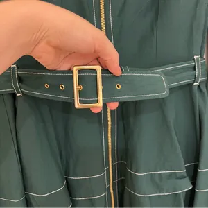 Anthropologie Long Sleeve Belted Front Midi Dress with Zipper thumbnail 6
