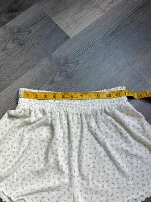 Aéropostale Floral Pull On Shorts Elastic Waist Lettuce Trim Medium thumbnail 5