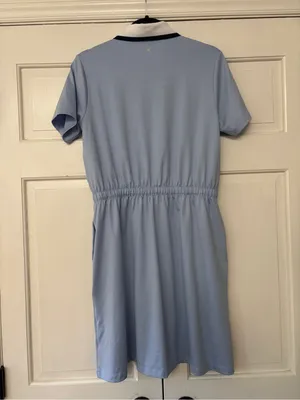 Tuckernuck Light Blue Short Sleeve Performance Jersey Alcott Golf Dress Medium thumbnail 10