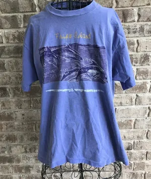 Fripp Island SC T Shirt Dolphins Ocean Vintage 90s thumbnail 1