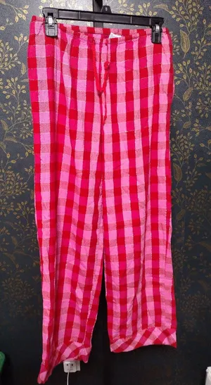 Victoria's Secret Pink And Red Plaid Pajama Pants thumbnail 1