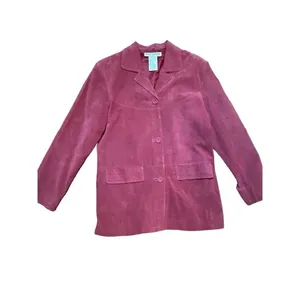 Jessica Holbrook‎ red leather jacket blazer vintage Small thumbnail 7
