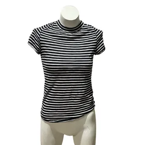 Free People We The Free Women's Striped T-Shirt Black Size S thumbnail 5