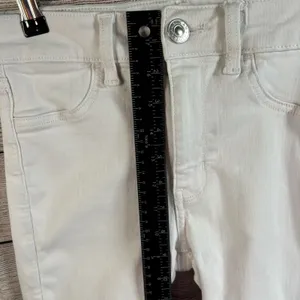 American Eagle Hi Rise Jegging Next Level‎ Stretch Size 4 Regular WHITE Stains thumbnail 12