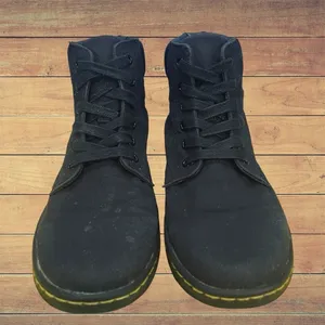 Dr Martens Maelly Women’s Black Canvas Ankle Boots Booties Lace Up Size US 10 thumbnail 2