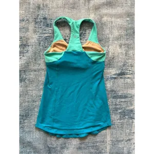 Lululemon Inner Strength Athletic Tank Top in Oasis River Rock Aqua Teal Size 4 thumbnail 5