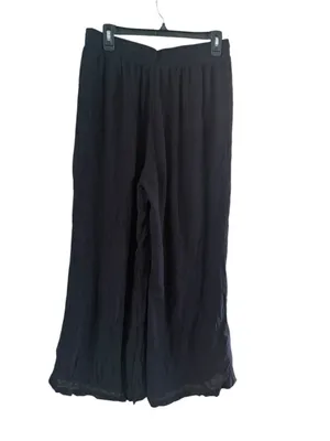 Women's Lulus Wide Leg Pants Black Size XL thumbnail 4