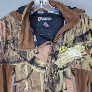 Scent Blocker Women's Insulated Jacket Body Lock Sz M Hunting Camo Brown 3 Layer thumbnail 2