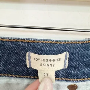 Madewell High Rise Skinny Jeans Size 27 Blue Wendover Wash Stretch Pant Capsule‎ thumbnail 7