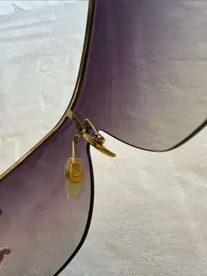 Gucci Women's Shield Sunglasses in Purple Gradient with Gold Accents- GG 2875/S thumbnail 6
