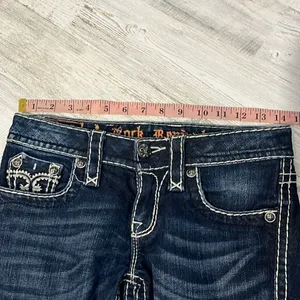 Rock Revival Sharon Skinny Raw Hem Jeans Size 25 thumbnail 11