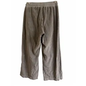 ✨Pact Women's Cotton Velour Wide Leg Crop Green Sz Medium Pants✨ thumbnail 4