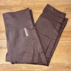 Gymshark Energy+ Seamless Cropped Leggings Size Small Adjustable- Brown thumbnail 11