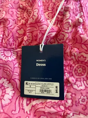 Roller Rabbit Women’s Pink Paisley Midi Dress - XS - NWT thumbnail 2
