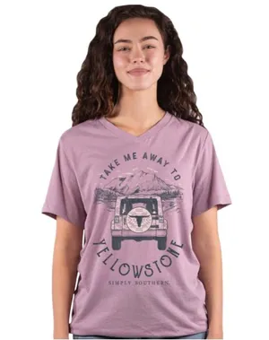 Simply southern-‎ Light purple graphic short sleeve T-shirt thumbnail 1