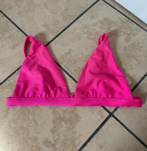 Aerie Bikini Set Pink Ribbed thumbnail 2