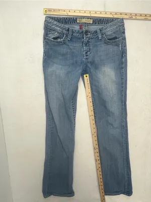 BKE Kate Boot Womens Medium Wash Stretch Bootcut Distressed Denim Jeans 30x33.5 thumbnail 15