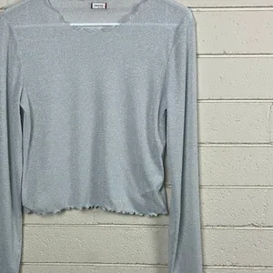 Aritzia Sunday Best Blue Sparkle Top size L thumbnail 7