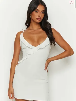 Beginning Boutique Dress Mini White thumbnail 1