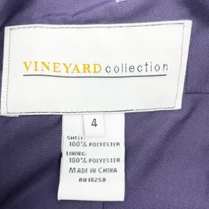 Vineyard‎ Collection Women 4 Bridesmaid Dress Strapless Purple Twist Chiffon thumbnail 9