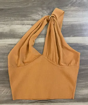 Gold Zara Crop Top in M thumbnail 1