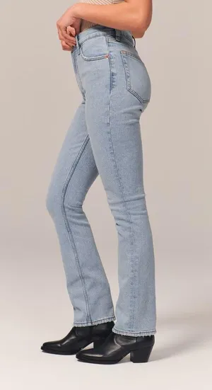 Abercrombie Ultra High Rise Slim Straight Jean thumbnail 2