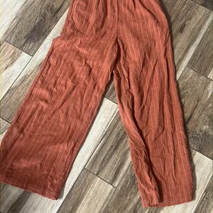 Roxy orange spaghetti strap ankle jumpsuit thumbnail 4