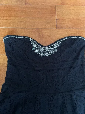 Free People Strapless lace sequin detail dress thumbnail 3
