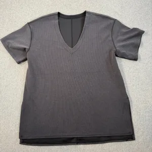 Lululemon Women's 6 Ribbed Softstreme Relaxed-Fit T-Shirt Gray Activewear thumbnail 1