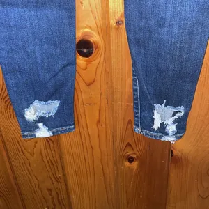 American Eagle outfitters super stretch X jeans high rise jeggings 8 distressed​ thumbnail 6
